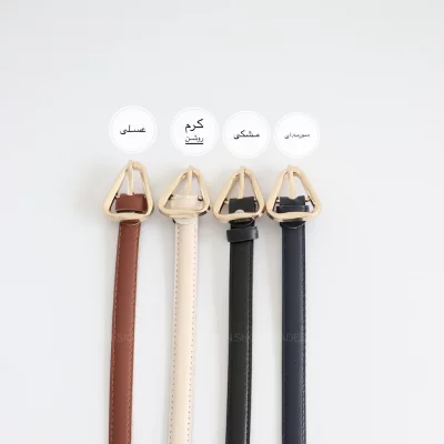 کمربند چرمی مات زنانه مدلbe7031