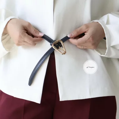 کمربند چرمی مات زنانه مدلbe7031