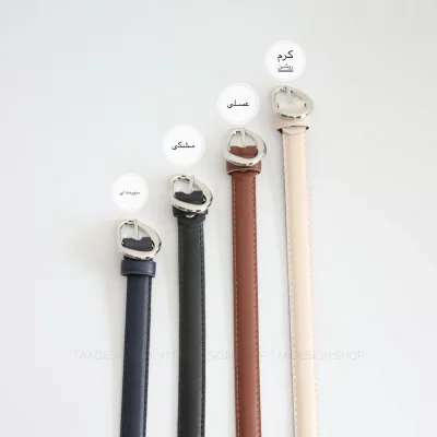 کمربند چرمی مات زنانه مدلbe7032