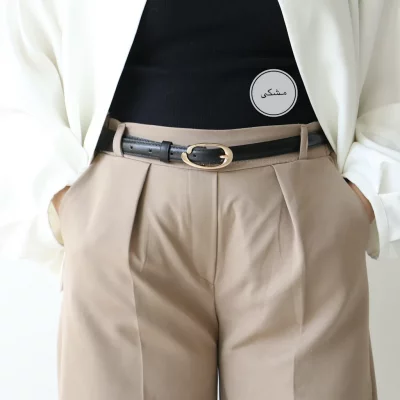 کمربند چرمی مات زنانه مدلbe7033