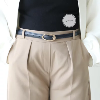 کمربند چرمی مات زنانه مدلbe7033