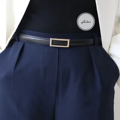 کمربند چرمی مات زنانه مدلbe7029