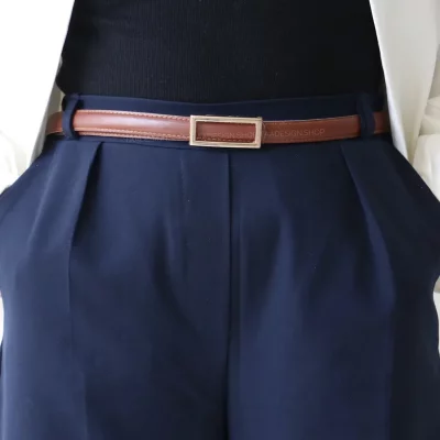 کمربند چرمی مات زنانه مدل be7029