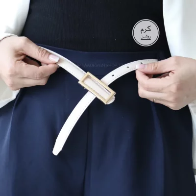 کمربند چرمی مات زنانه مدلbe7029