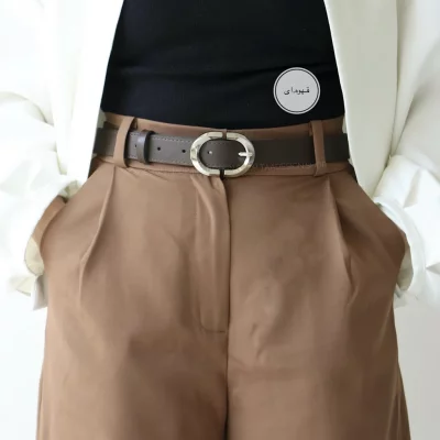 کمربند چرمی مات زنانه مدلbe7034