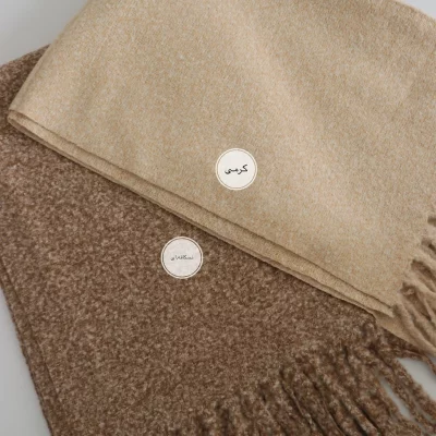 بیگ اسکارف برفکی مدل نخل