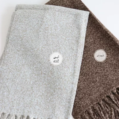 بیگ اسکارف برفکی مدل نخل