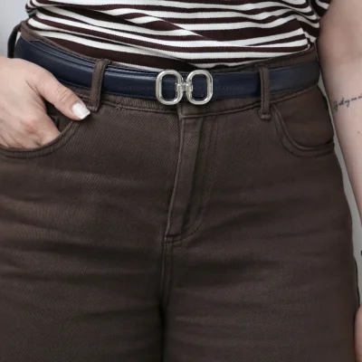 کمربند چرمی مات زنانه مدل be7036