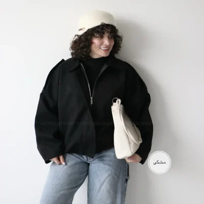 بامبر جکت  زنانه مدل وانیل