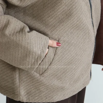 کت پشمی مدل براونی