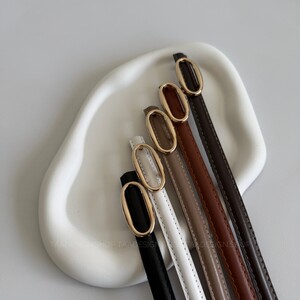 کمربند چرمی مات زنانه مدلbe7037