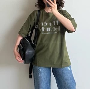 تیشرت باکسی تیری کد 6034