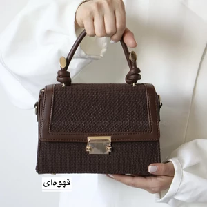 کیف زنانه مجلسی مدل آیز رافیا