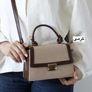 کیف زنانه مجلسی مدل آیز رافیا