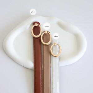 کمربند چرمی مات زنانه مدلbe7042