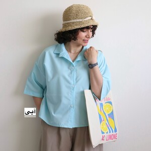 شومیز باکسی زنانه مدل آناناس