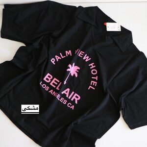 تیشرت یقه‌دار لانگ  Bel Air کد 6087