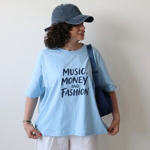 تیشرت باکسی  Music کد 6104