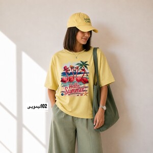 تیشرت باکسی  چاپی کد 6110