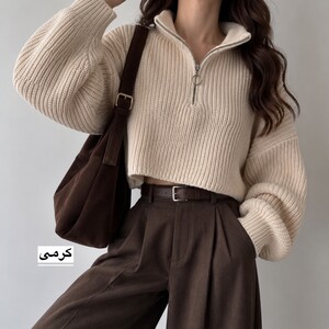 بافت زنانه کراپ مدل 1503