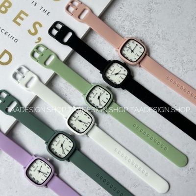 ساعت مچی بند سیلیکونی صفحه مربع برند بالون کد WA2004