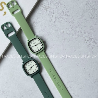 ساعت مچی بند سیلیکونی صفحه مربع برند بالون کد WA2004