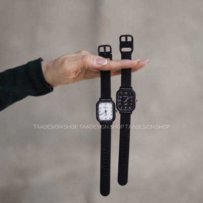 ساعت مچی بند سیلیکونی صفحه مربع برند بالون کد WA2004