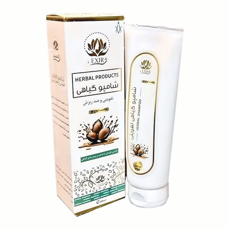 شامپو گیاهی تقویتی و ضد ریزش مو اکسیر دکتر خیراندیش (200 گرم)