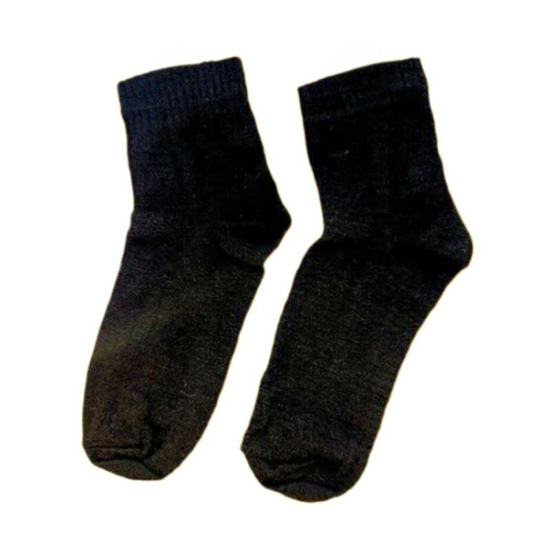 جوراب پشمی مرینوس ساق کوتاه (مشکی)