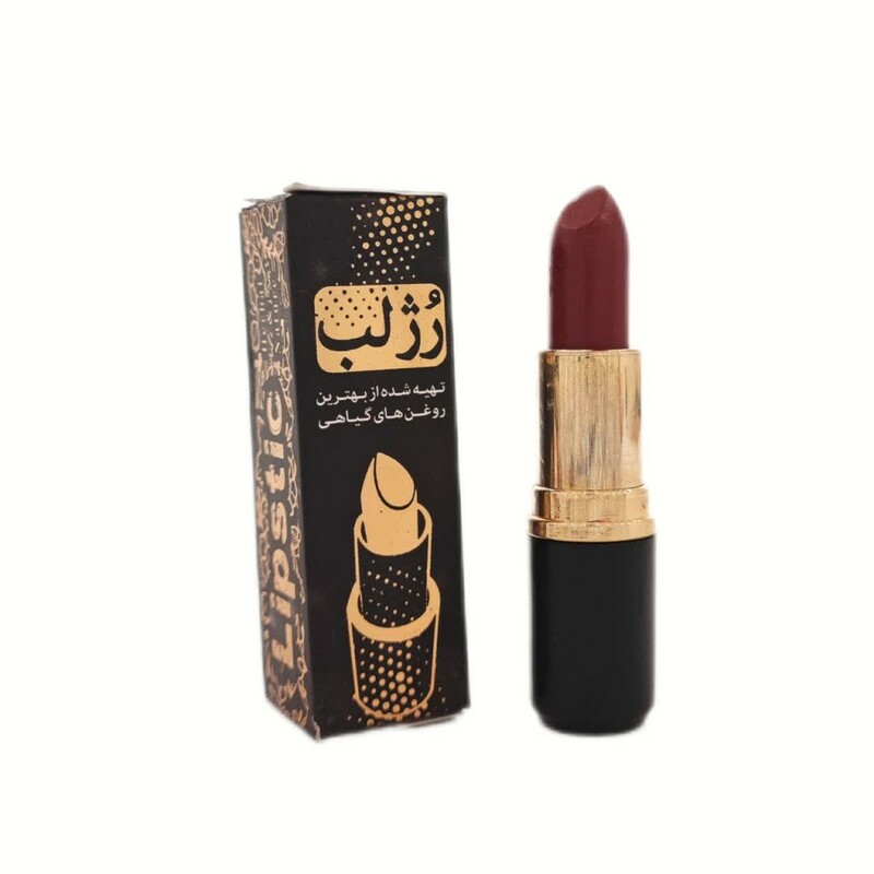 رژلب رولی پوکه طلایی نیکا (قرمز آلبالویی کد 020)