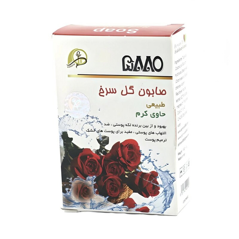 صابون گل سرخ حاوی کرم 5880 پرنیان (100 گرم)
