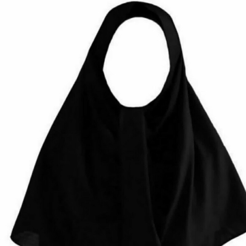 مقنعه مشکی نخی بروجرد (سایز 70)