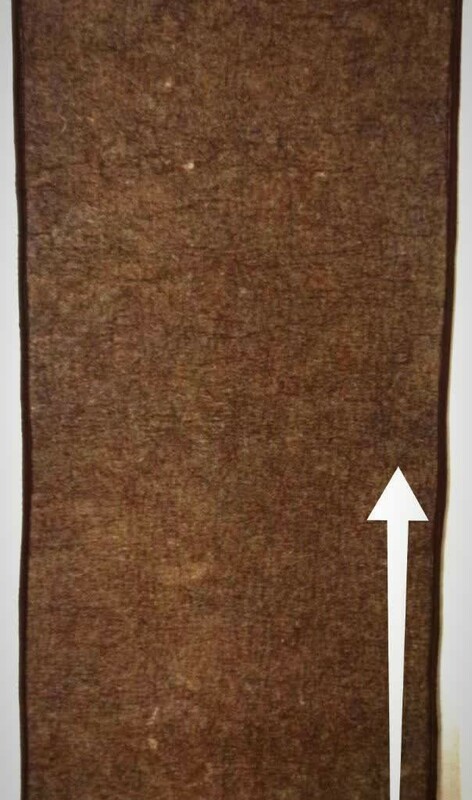 نمد یک نفره شسته شده (1 متر در 2 متر)
