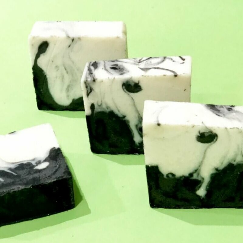 صابون سفیدآب و زغال بلوکی طهور (80 گرم)