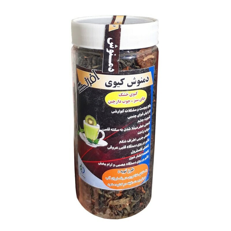 دمنوش چای سبز و کیوی خشک