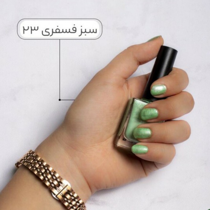 لاک نمازی نیکا (سبز فسفری کد 23)