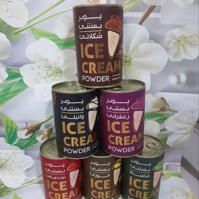 پودر بستنی طبیعی ماهان در طعم های مختلف