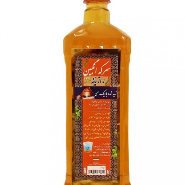 سرکه انگبین رازیانه طهور ۸۰۰ گرمی تهیه شده در دیگ مسی