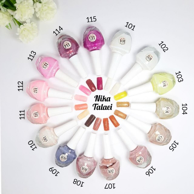 لاک نمازی اکلیلی نیکا (نقره ای هفت رنگ کد 128)