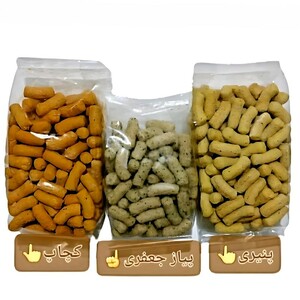 پفک خانگی در سه طعم مختلف (۷۰ گرم)