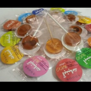 آبنبات چوبی مغزدار شکر قهوه ای (500 گرم)