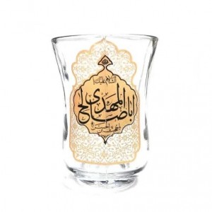 ست استکان کمر باریک دسته دار و نعلبکی نورهان (کتیبه ای)