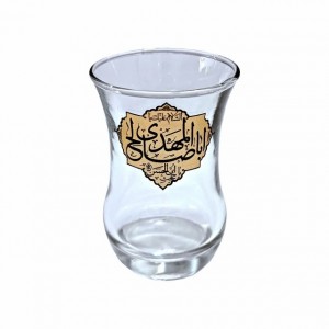 ست استکان کمر باریک بدون دسته و نعلبکی نورهان (طرح اباصالح المهدی)