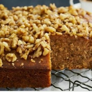 پودر کیک گردویی بانوی خانه (تهیه شده با شکر قهوه ای)