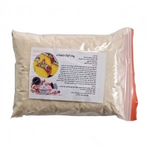 پودر کیک زعفرانی بانوی خانه (تهیه شده با شکر قهوه ای)