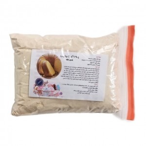 پودر کیک وانیلی بانوی خانه (تهیه شده با شکر قهوه ای)