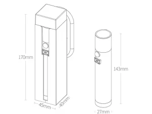 چراغ قوه القایی چند کاره شیائومی Xiaomi NEXTOOL ZES0425 Multi function Induction Flashlight