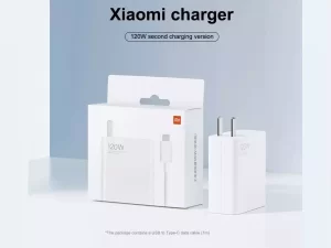 شارژر دیواری یو اس بی 120 وات همراه با کابل شارژ تایپ‌سی شیائومی Xiaomi Mi MDY-12-ED USB Fast Charger Adapter Type-C Cable