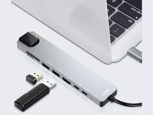 هاب تایپ سی 8 پورت ایکس او XO HUB003 USB-C Adapter 8 in 1 Type C input 80-0592