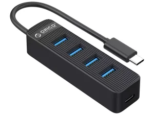 هاب تایپ سی با 4 درگاه USB3.0 و پورت برق اوریکو ORICO TWC3-4A 4-port USB3.0 Hub